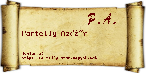 Partelly Azár névjegykártya